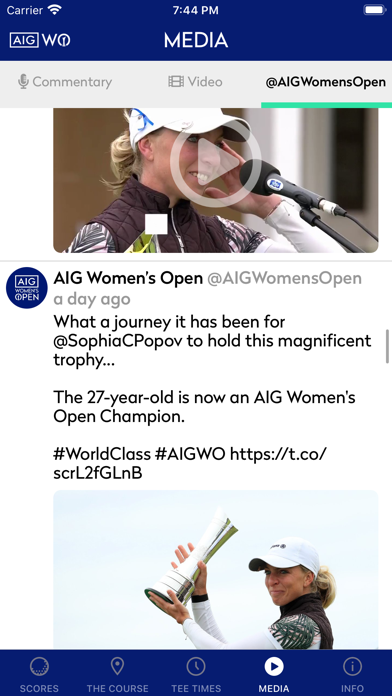 AIG Women's Open Screenshot