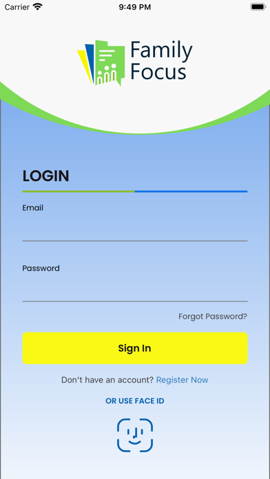 Family Focus App Screenshot