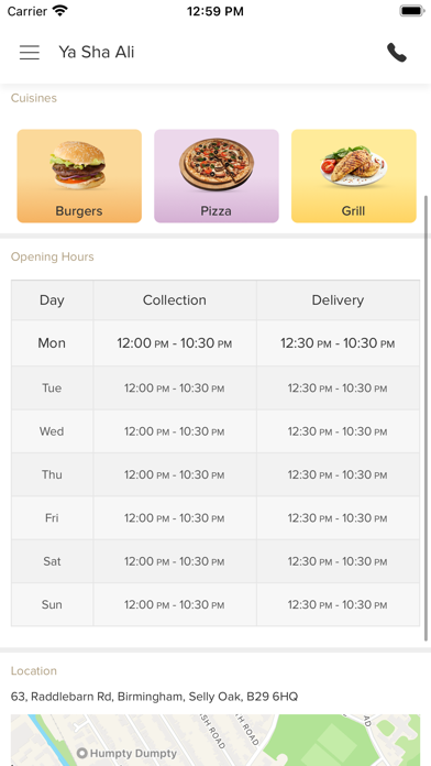 Yasha Grill Pizza and Burgers Screenshot
