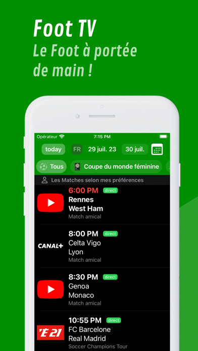 Screenshot #1 pour Foot TV