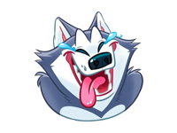 Husky Boy Emoji Stickers