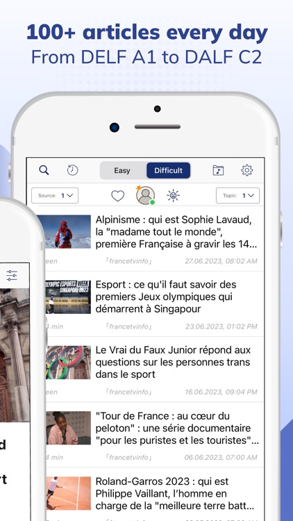 Todaii: Learn French by News