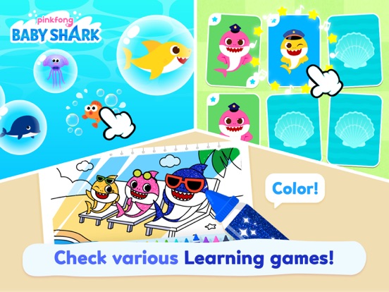 Pinkfong Baby Shark  Baby Haai iPad app afbeelding 7