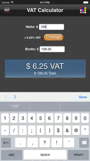 vat calculator iphone screenshot 1
