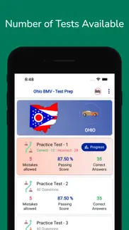 ohio bmv permit practice prep iphone screenshot 3