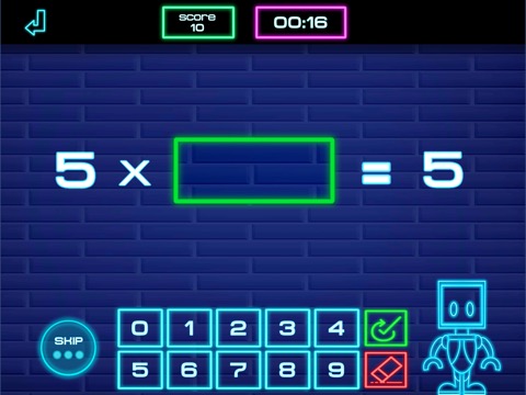 Times tables: Robot Math -Eのおすすめ画像5