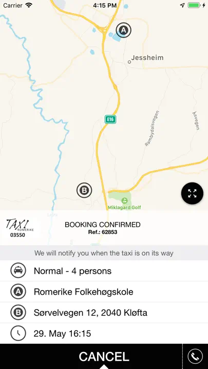 Taxi Romerike iPhone-skjermbilde 4