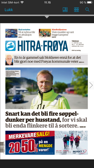 Hitra-Frøya eAvis Screenshot
