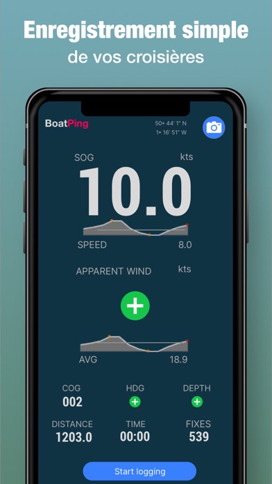 Screenshot #1 pour BoatPing Carnet de Navigation