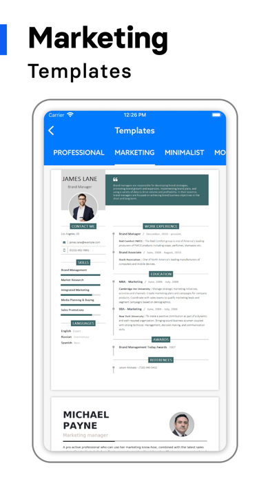 Resume Builder CV Maker Screenshot