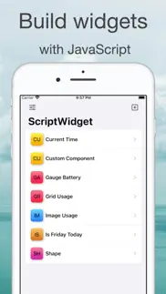 scriptwidget iphone screenshot 1