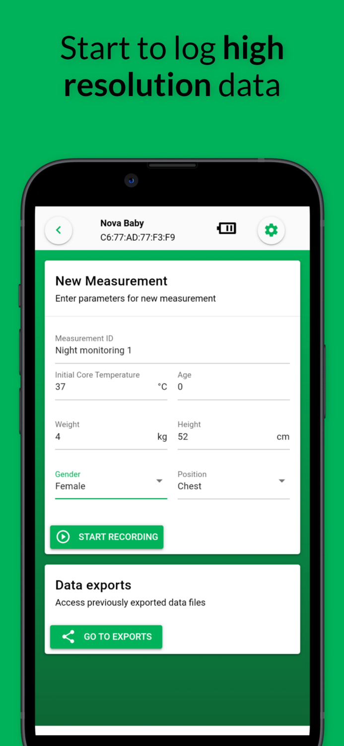 calera - core body temp