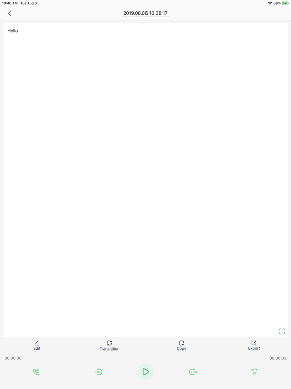 RecordToText - Speech to text iPad screenshot 4 - Business app