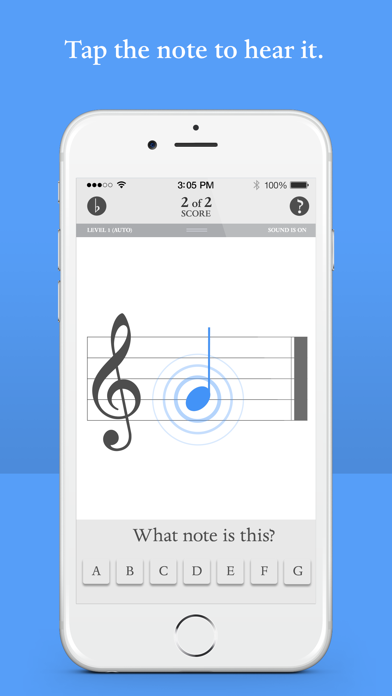 Blue Note Music Flash Cards Screenshot