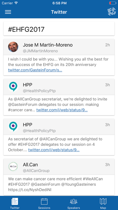 Screenshot #1 pour EHFG Conference