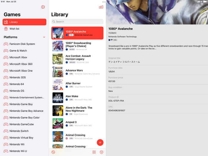Games - Manage your collection