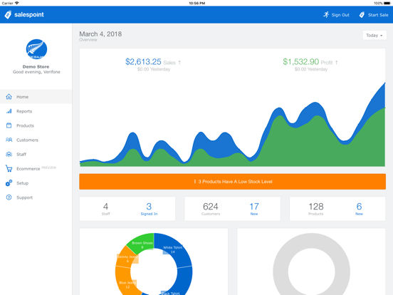 SalesPoint Point of Sale iPad screenshot 1 - Business app