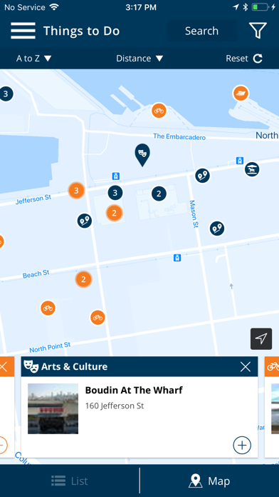 Fisherman's Wharf Trip Planner Screenshot