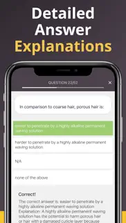 cosmetology practice tests iphone screenshot 4