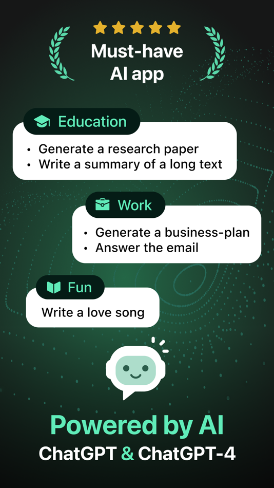 #1. PWRD: AI Chat Bot Assistant (iOS) 由: Yuri Milosh