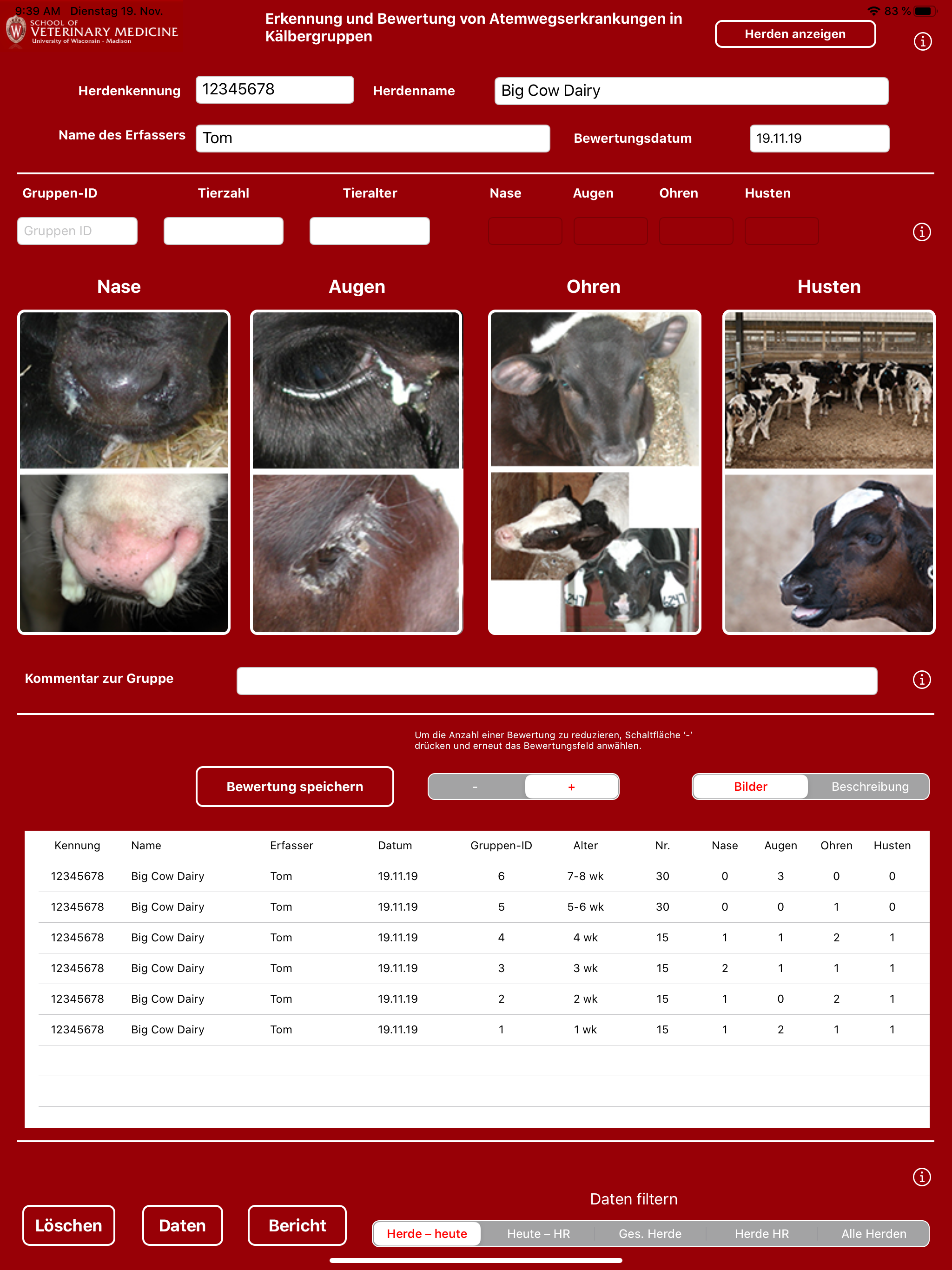 Group Pen Respiratory Scorer screenshot 12