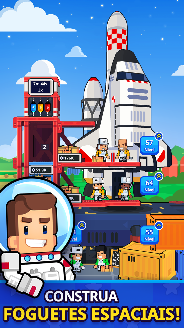 Rocket Star: Idle Tycoon Game (Currency/SRDebug) screenshot 1 - iOS game interface