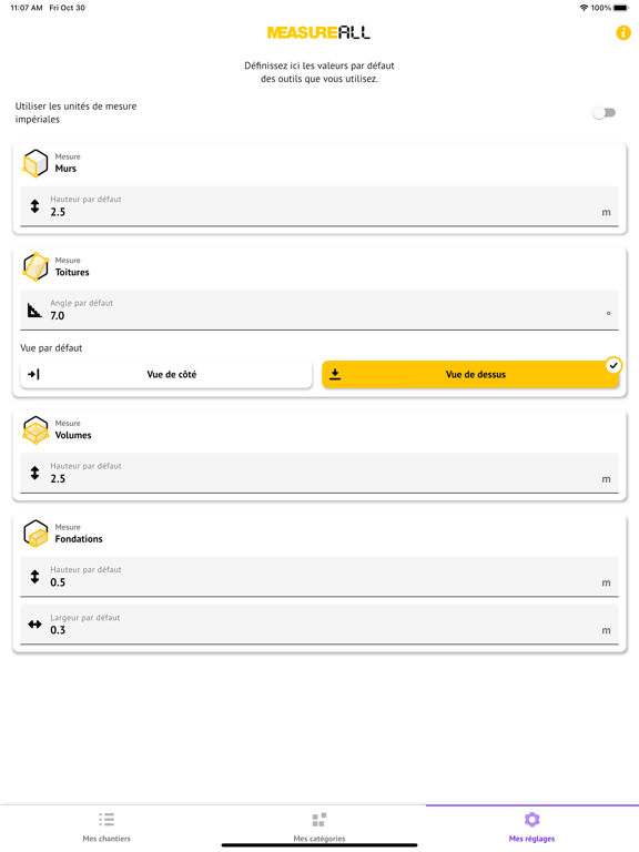 Screenshot #4 pour MeasureAll, pour chantiers