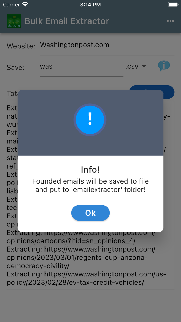 Bulk Email Extractor