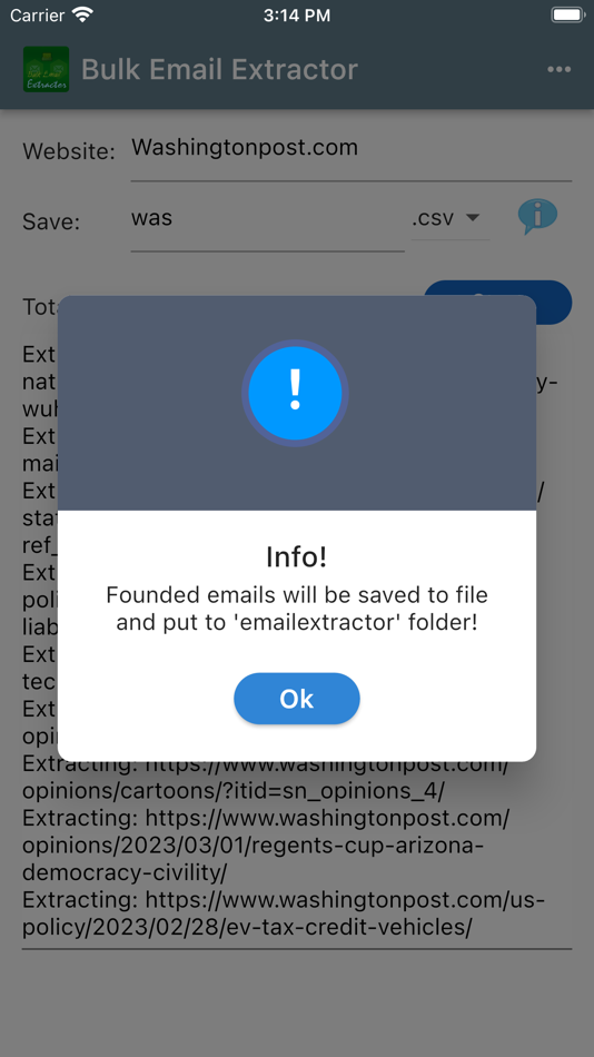 #3. Bulk Email Extractor (iOS) 由: Nghi Doan