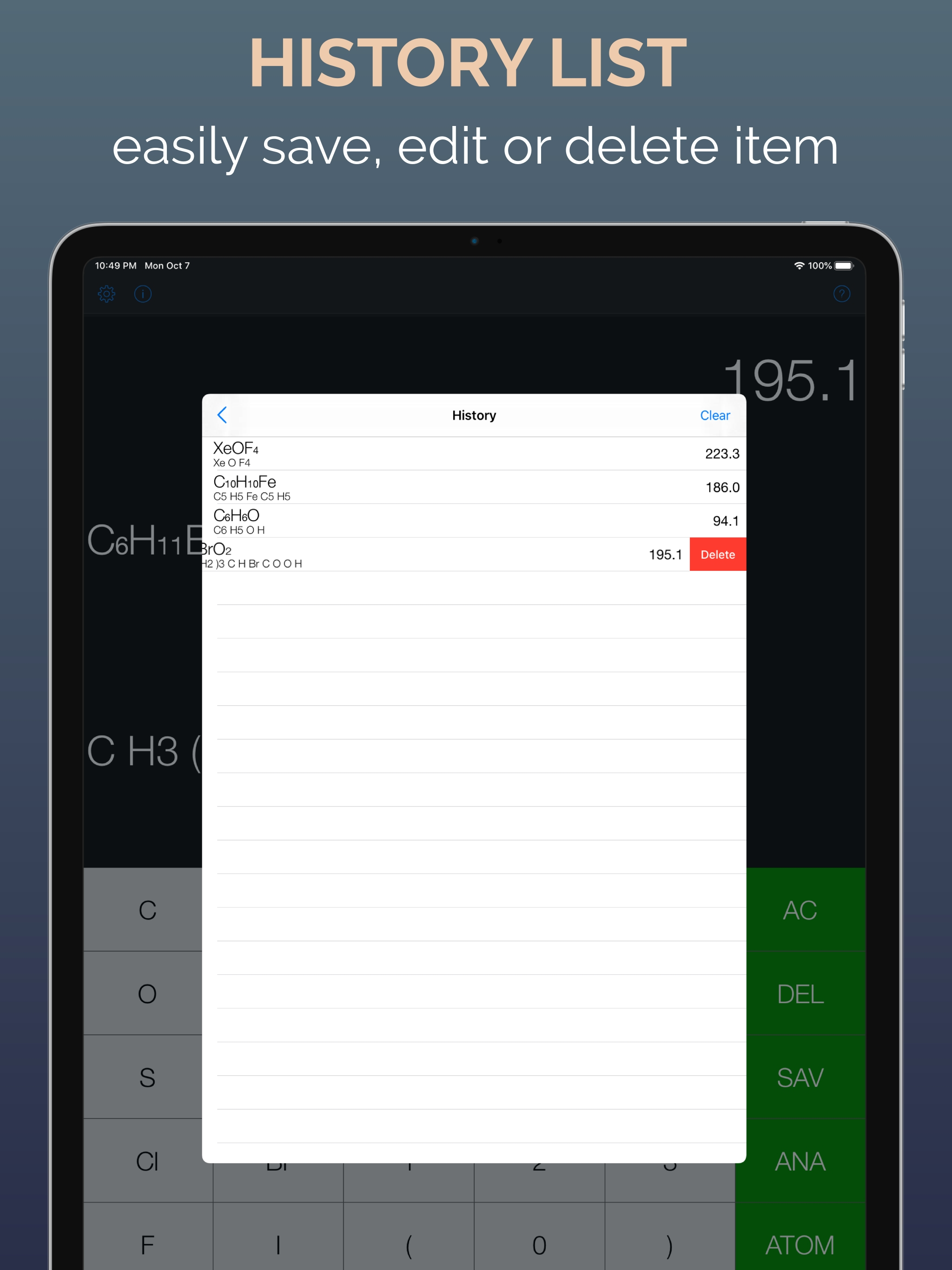 Chem_Calculator screenshot 11