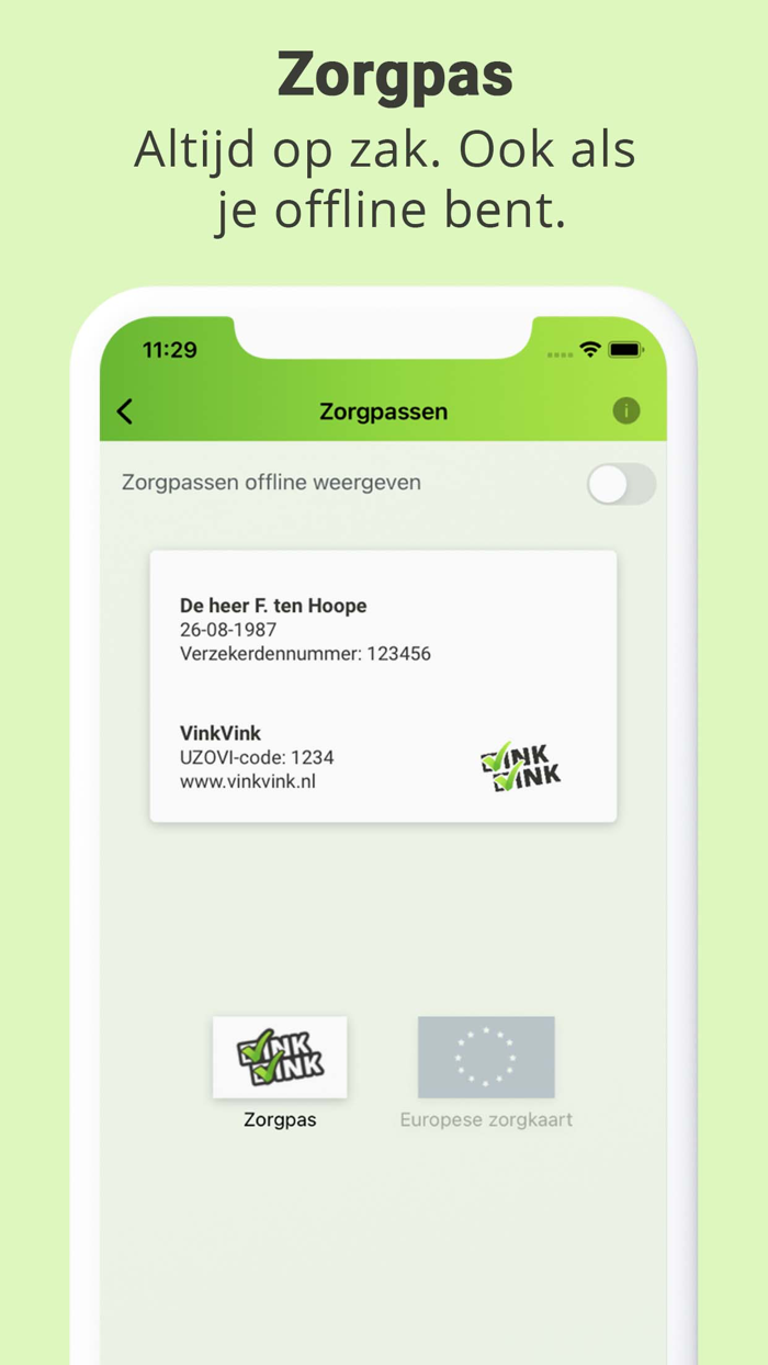 VinkVink zorg app