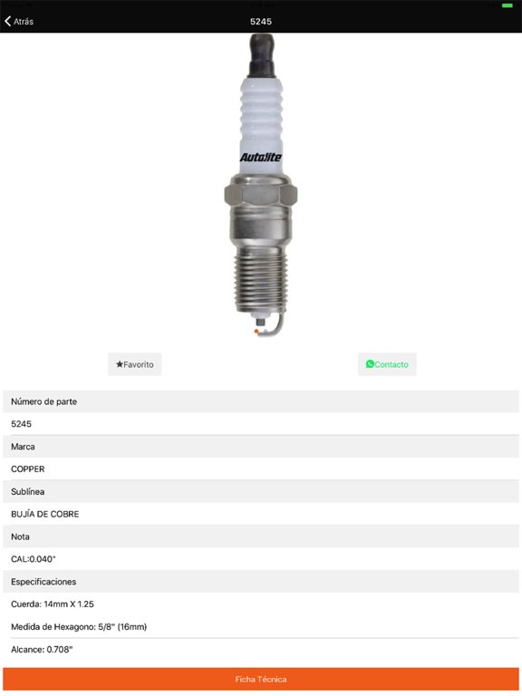 Afinación FRAM Autolite iPad screenshot 4 - Shopping app