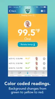 vicks smarttemp thermometer iphone screenshot 1