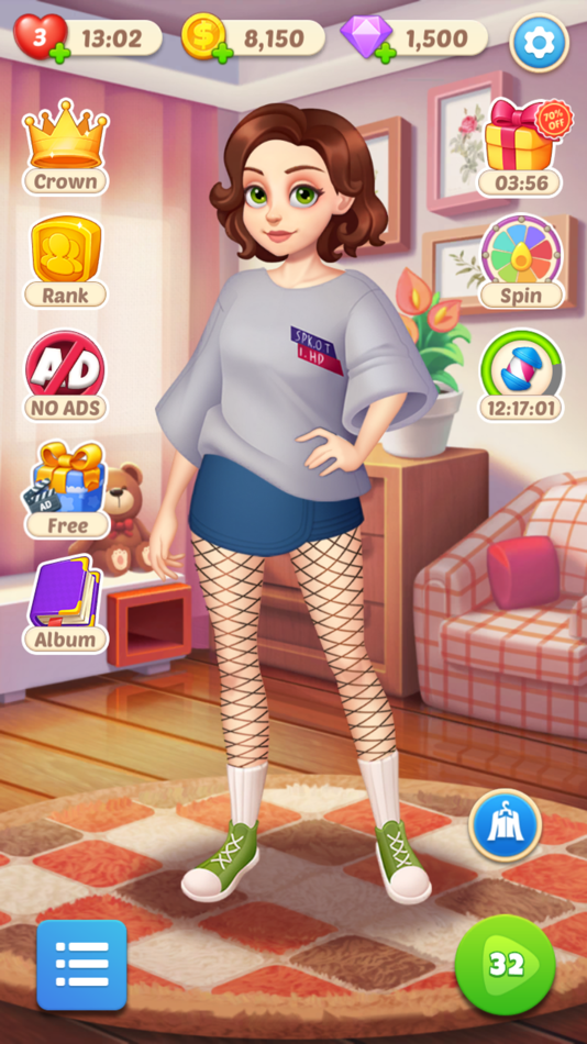 #9. Makeover Blast:Match & Puzzle (iOS) By: CUBE(HONG KONG) TECHNOLOGY CO., LIMITED