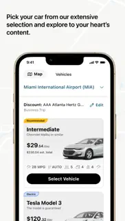 hertz rental car, ev, suv, van iphone screenshot 4