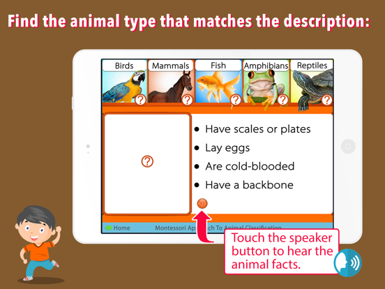 Animal Kingdom (Vertebrates) iPad screenshot