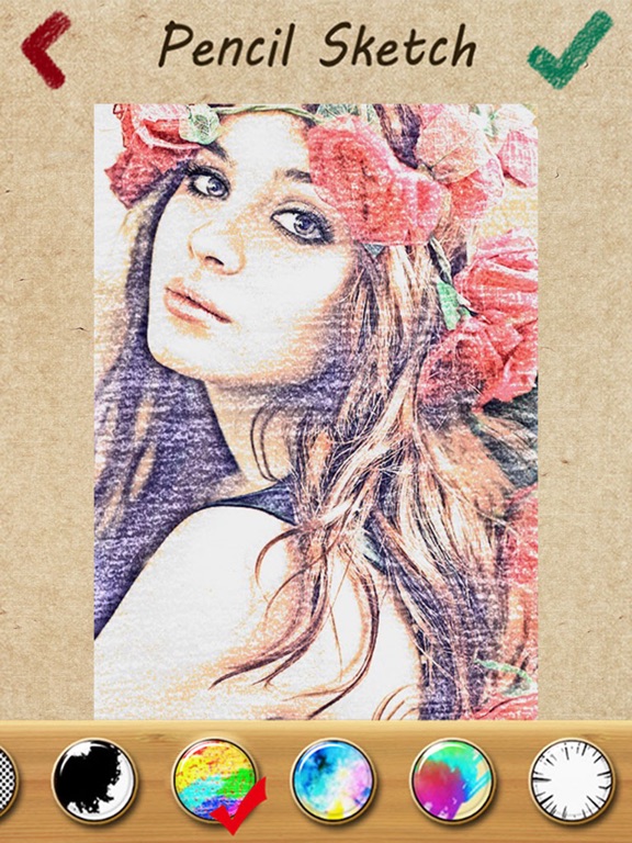 Pencil Sketch Photo Camera iPad screenshot 5 - Reference app