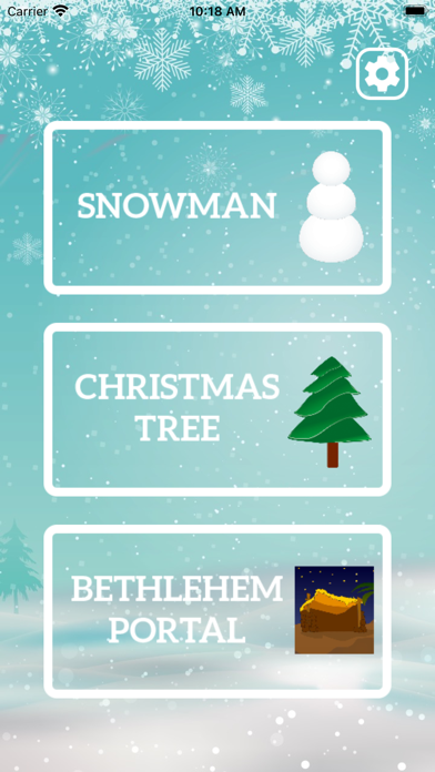 クリスマスツリーと雪だるまのおすすめ画像1