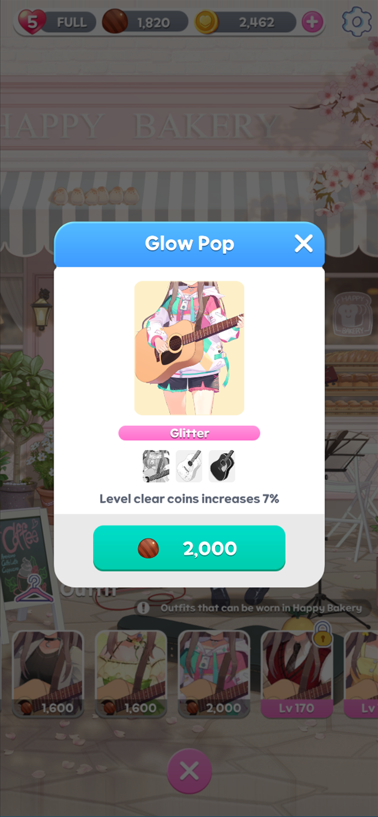 Guitar Girl Match 3