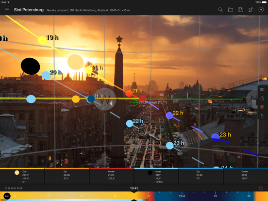 Sun Surveyor (Zon & Maan) iPad app afbeelding 1