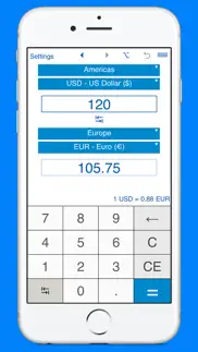 multi currency converter iphone screenshot 1