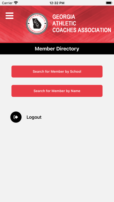 Georgia Athletic Coaches Assoc Screenshot