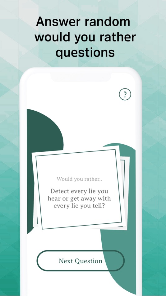 #3. KnowMeBetter: Would You Rather (iOS) Podle: Giada Ciotola