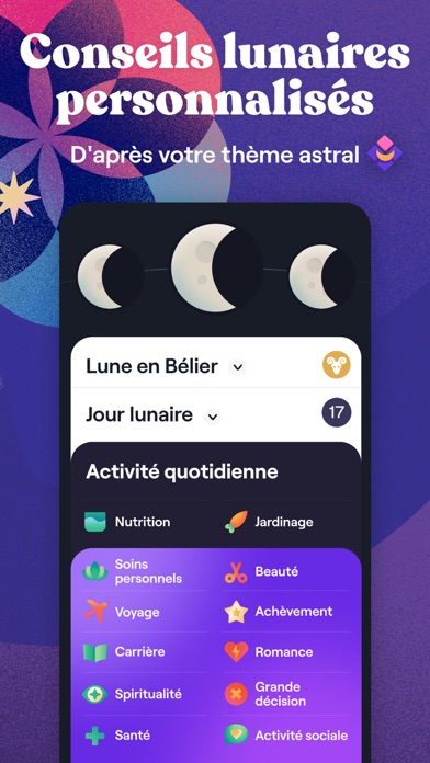 Screenshot #2 pour Moonly App: Calendrier Lunaire