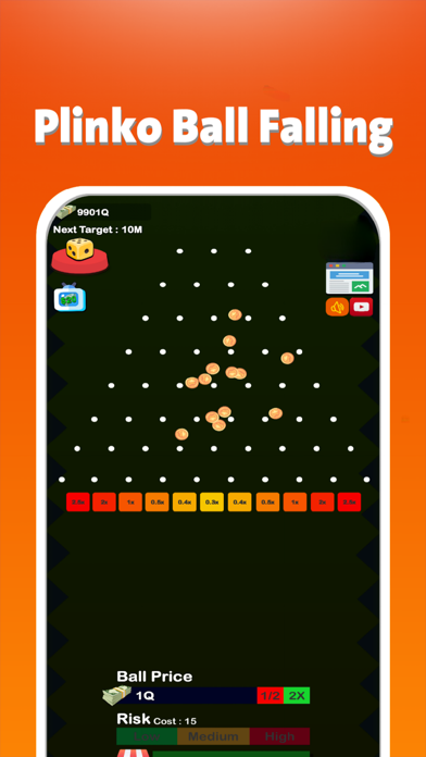 Plinko Ball Falling Screenshot