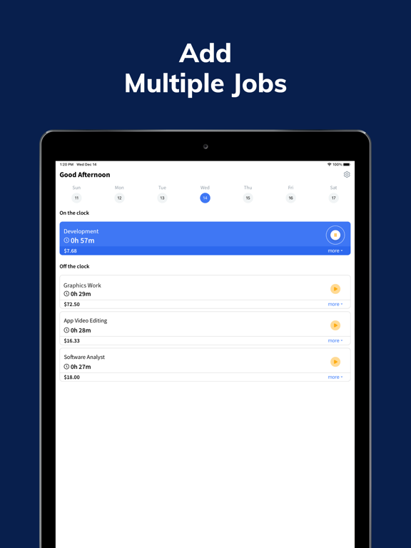 Screenshot #5 pour Work Hours Tracker: Timesheet