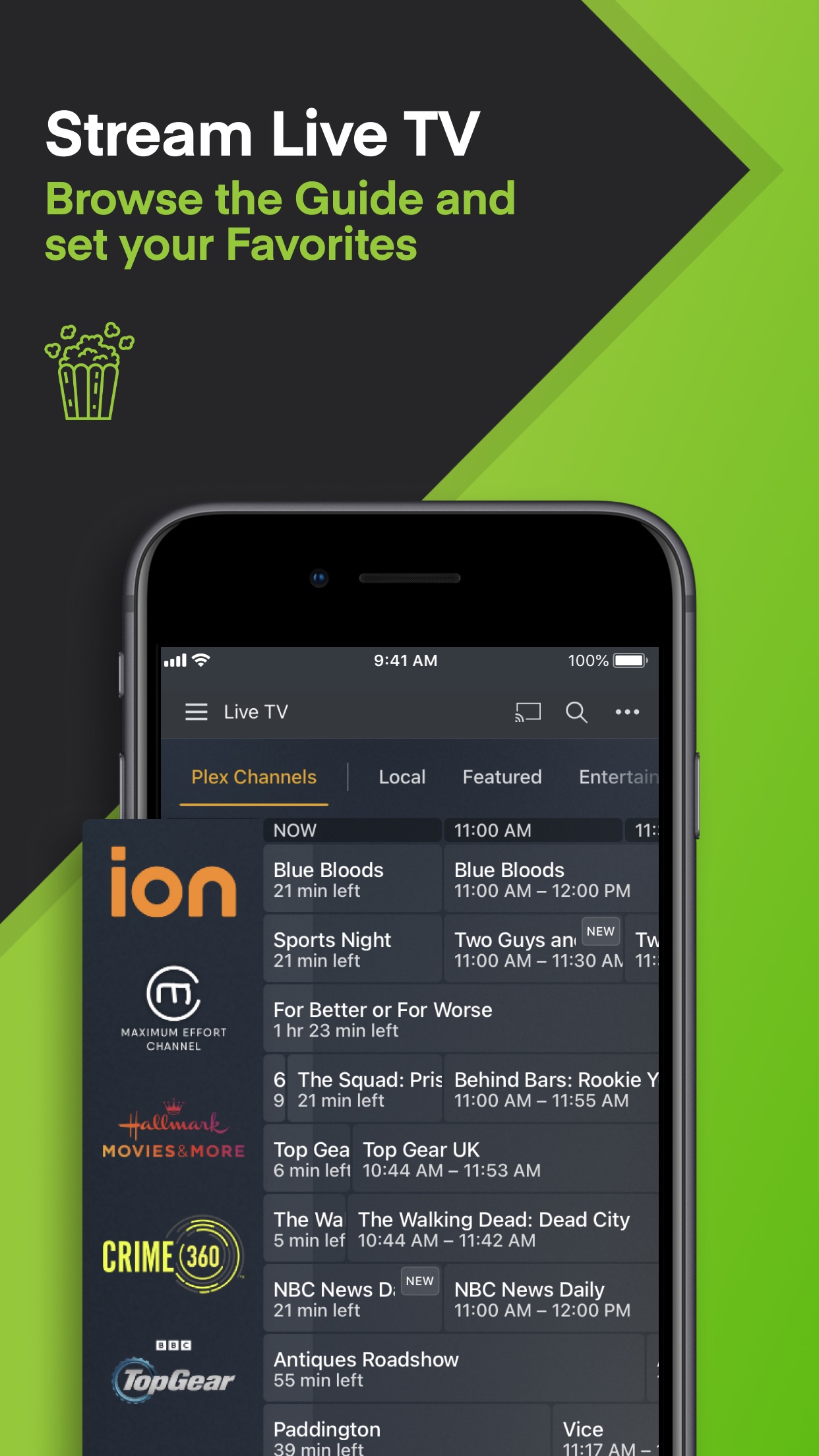 Screenshot do app Plex: Watch Live TV and Movies
