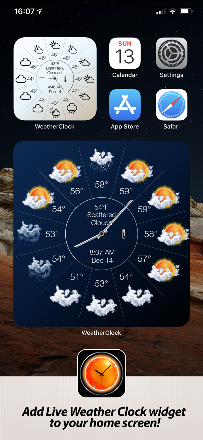 Weather Clock Widget
