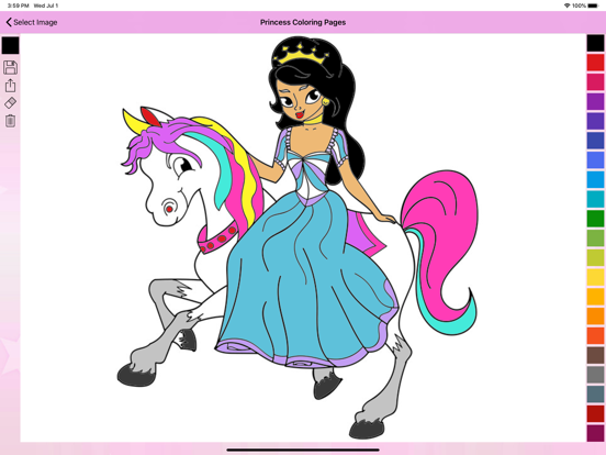 Screenshot #4 pour Coloriage Princesse