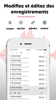 alon dictaphone memo et notes iPhone Captures Décran 4